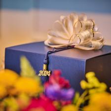 Gift Box with 2024 tassel and bow