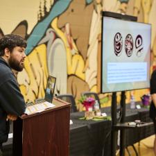 Artist, Carlos Julian, speaks about the artwork he designed for the new enhancement agreement document